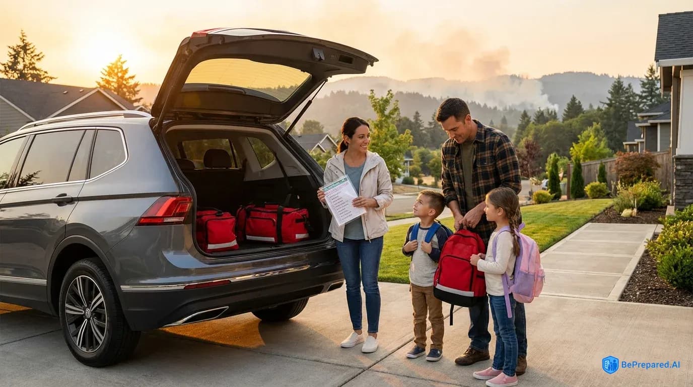 15-Minute Wildfire Evacuation Checklist