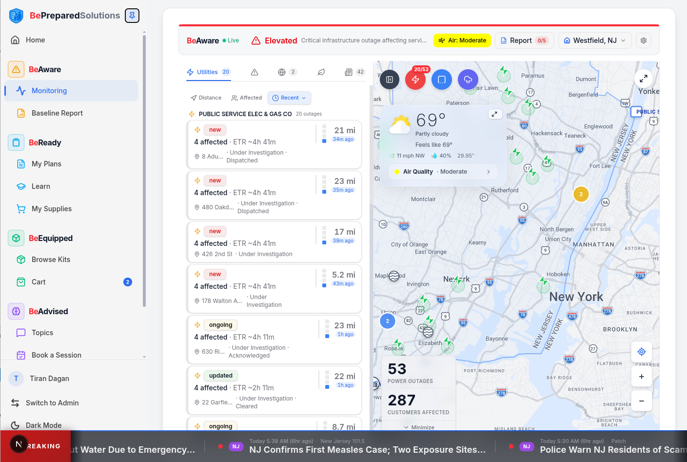Family Emergency Plan + Local Alerts